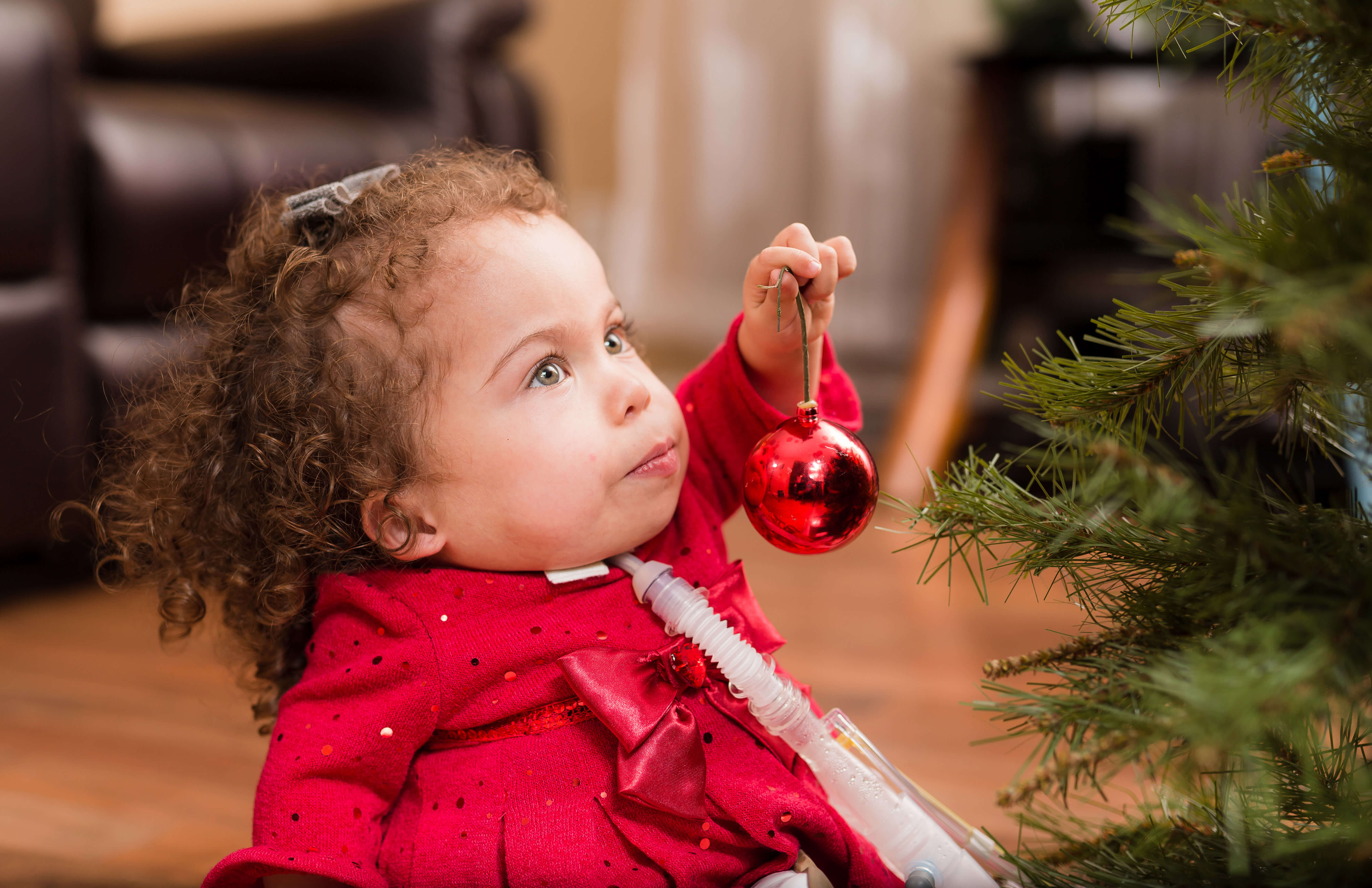 As a special needs child, Elayna avoids holiday stress by getting involved.